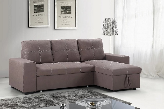 Sectional Sofa Bed With Storage Brown