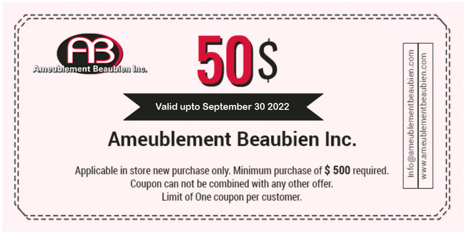 Meuble Montreal coupon 50$